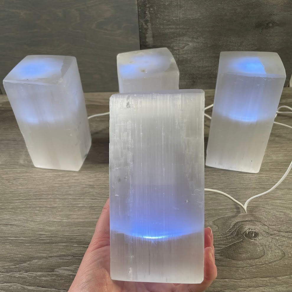 selenite lamp natural crystal lighting wholesale
