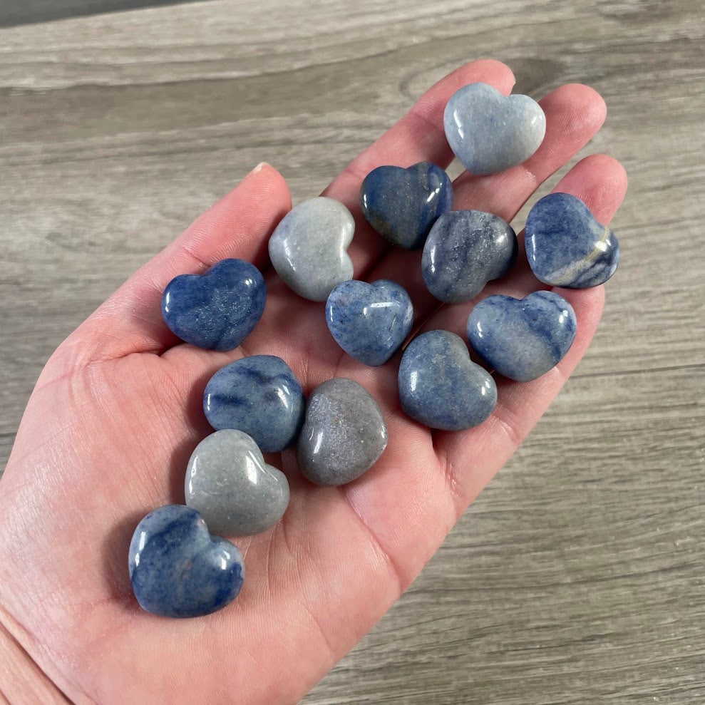 Gemstone Hearts in Assorted Stones & Sizes – Carved Crystal Hearts