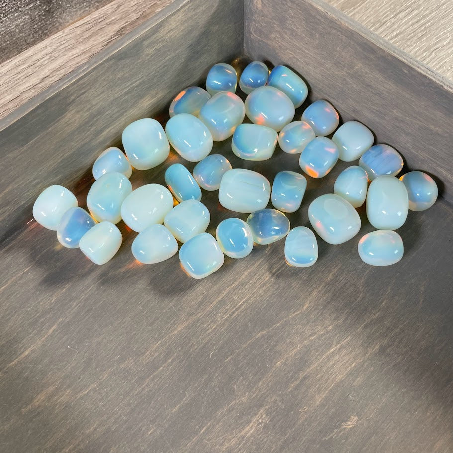 1 pound Opalite tumbled gemstones bulk wholesale