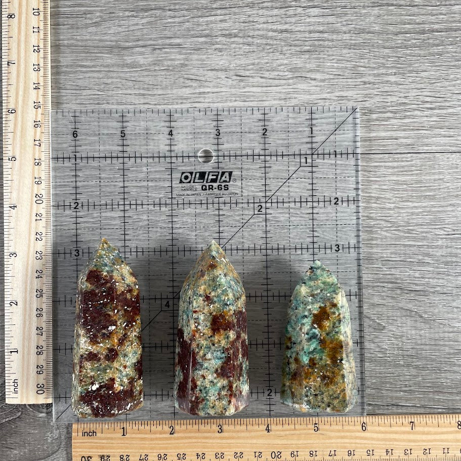 Amazonite from Brazil Bulk crystal towers by the ounce