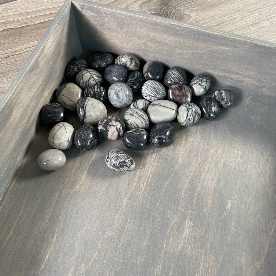 spider web jasper tumbled stones bulk lot wholesale