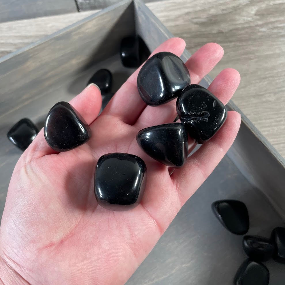 rock shop supply tumbled obsidian
