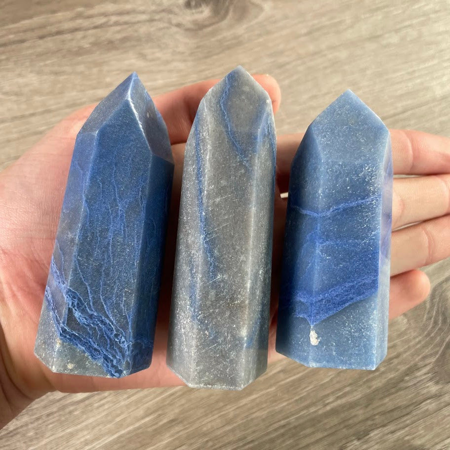 blue quartz wholesale crystal obelisks