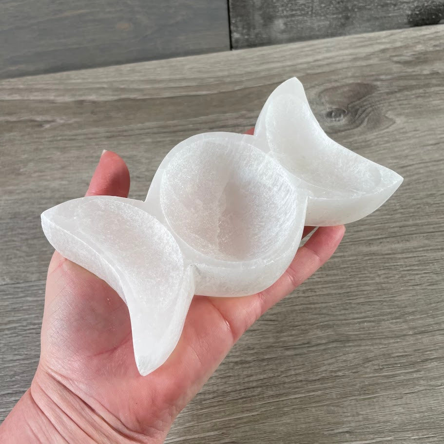 Selenite Bowls in Assorted Shapes and Sizes Wholesale
