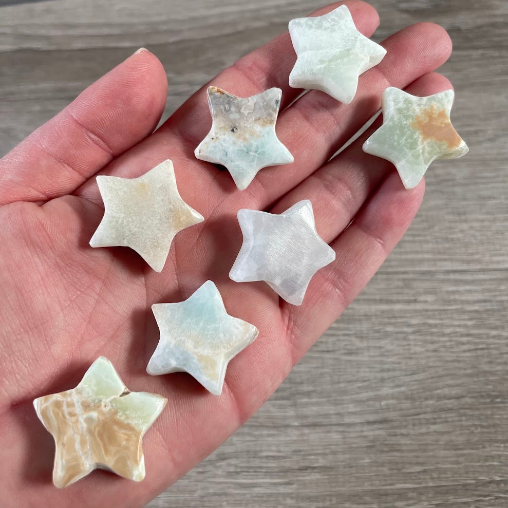 calcite decorative crystal star figurines metaphysical supplies