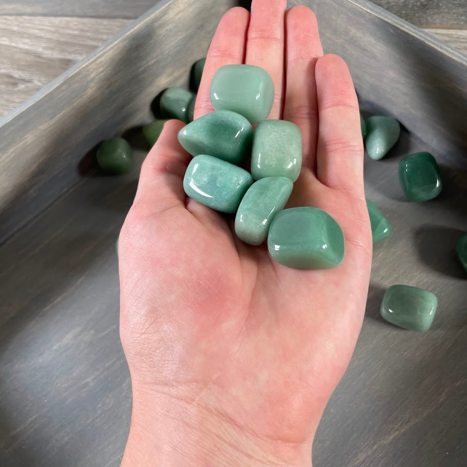 aventurine tumbled stone lot for crystal retailers and gift stores