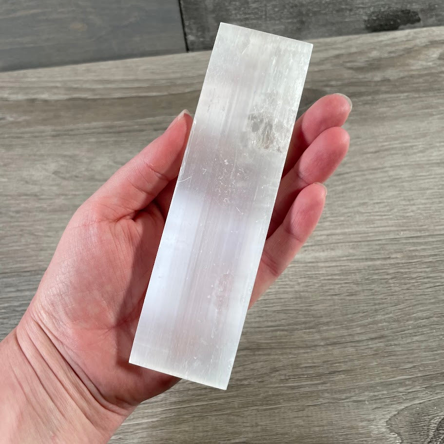 selenite crystal energy plate for retail