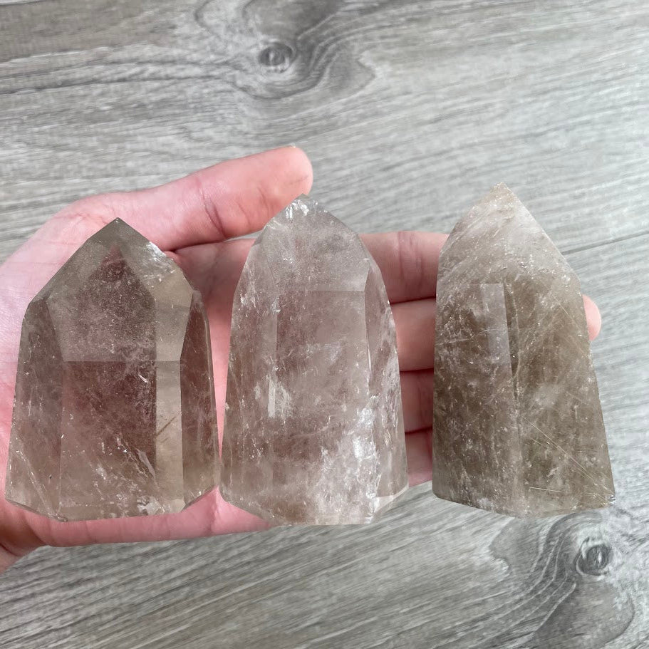Brazilian Crystal Obelisks Wholesale by Ounce
