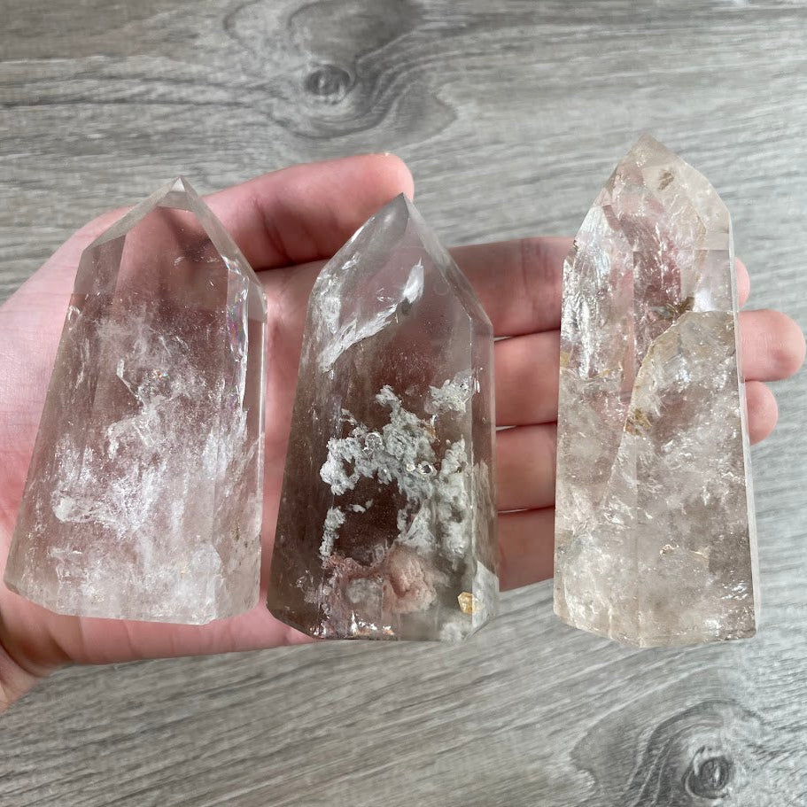 Brazilian Crystal Obelisks Wholesale by Ounce