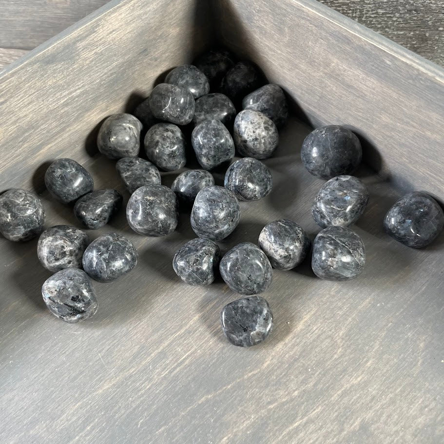 wholesale metaphysical supplies, tumbled larvikite