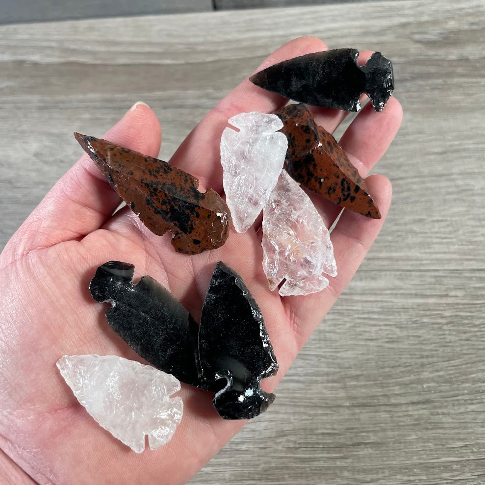 Bulk Gemstone Knapped Arrowheads – Wholesale Crystals