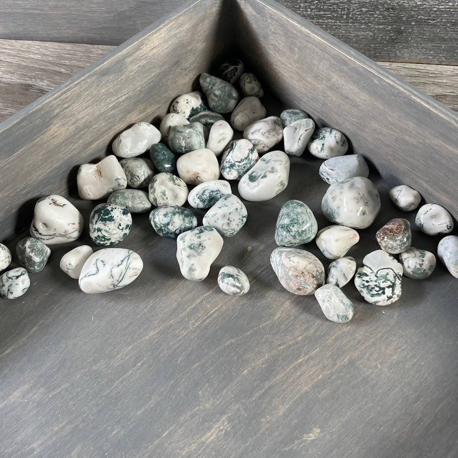 Tree Agate tumbled crystal stones bulk lot for metaphysical shops