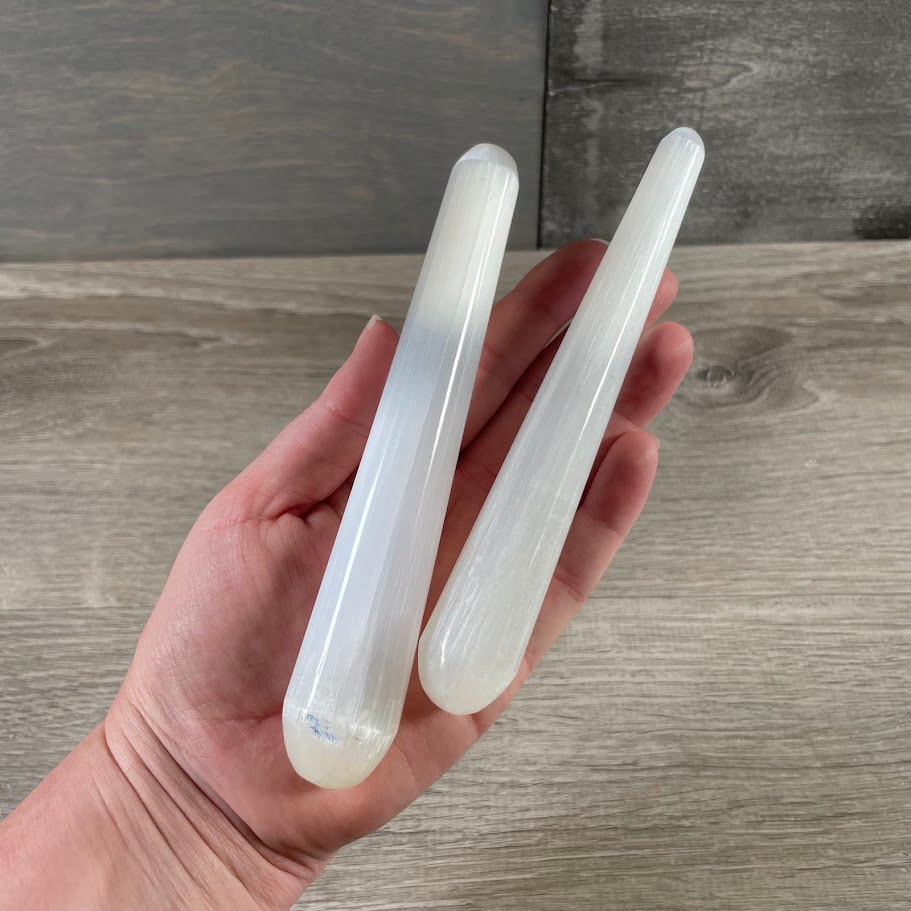 Selenite Polished Wands and Athame Blades – Assorted Styles Metaphysical Shops