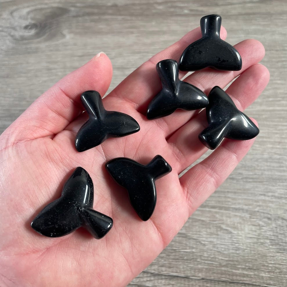Gemstone Whale Tail or Mermaid Tail Figurine for Gift Shops