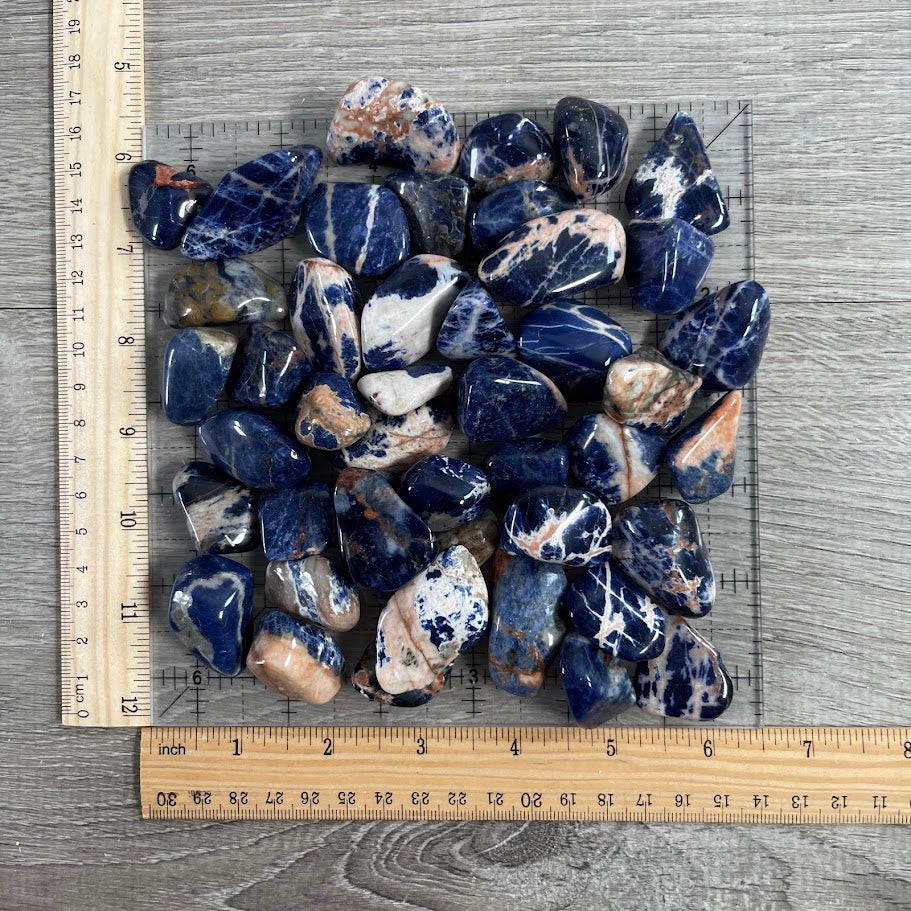 1 lb tumbled sodalite stones for retail crystal shops