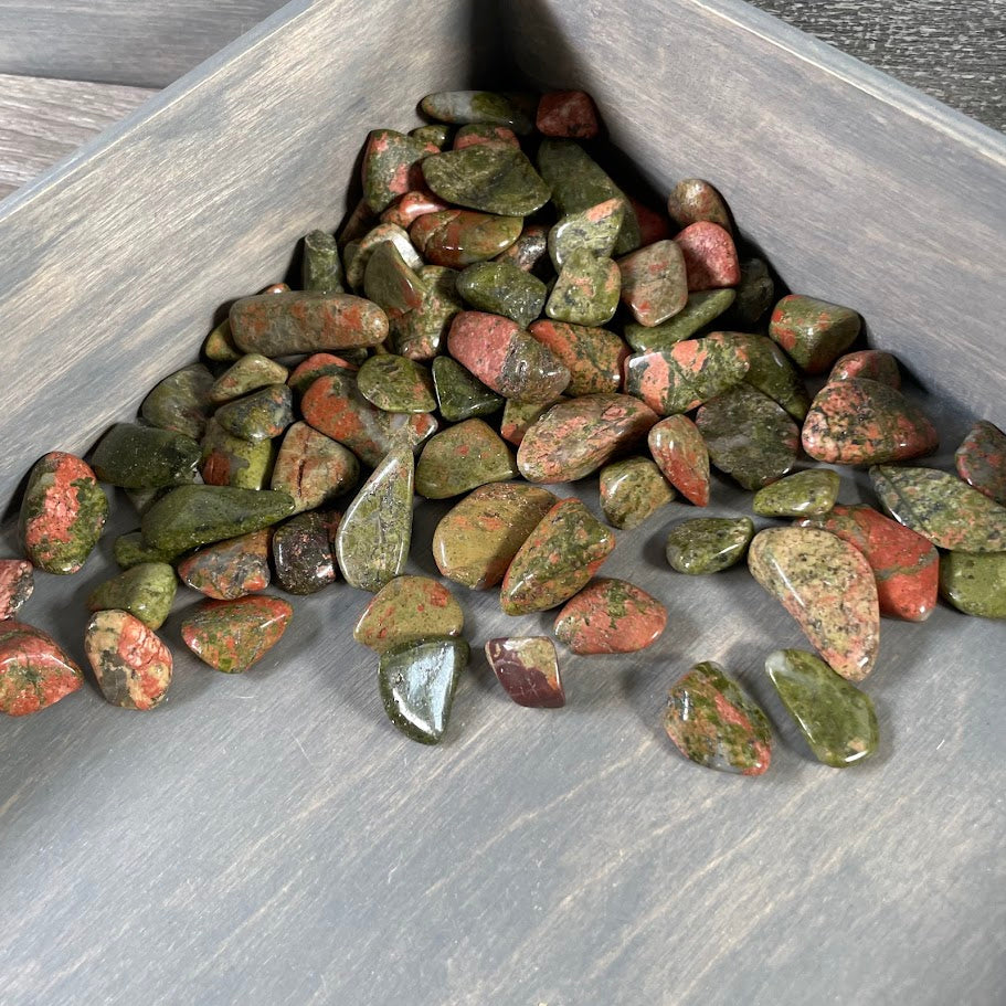 wholesale unakite polished stones for crystal retailers