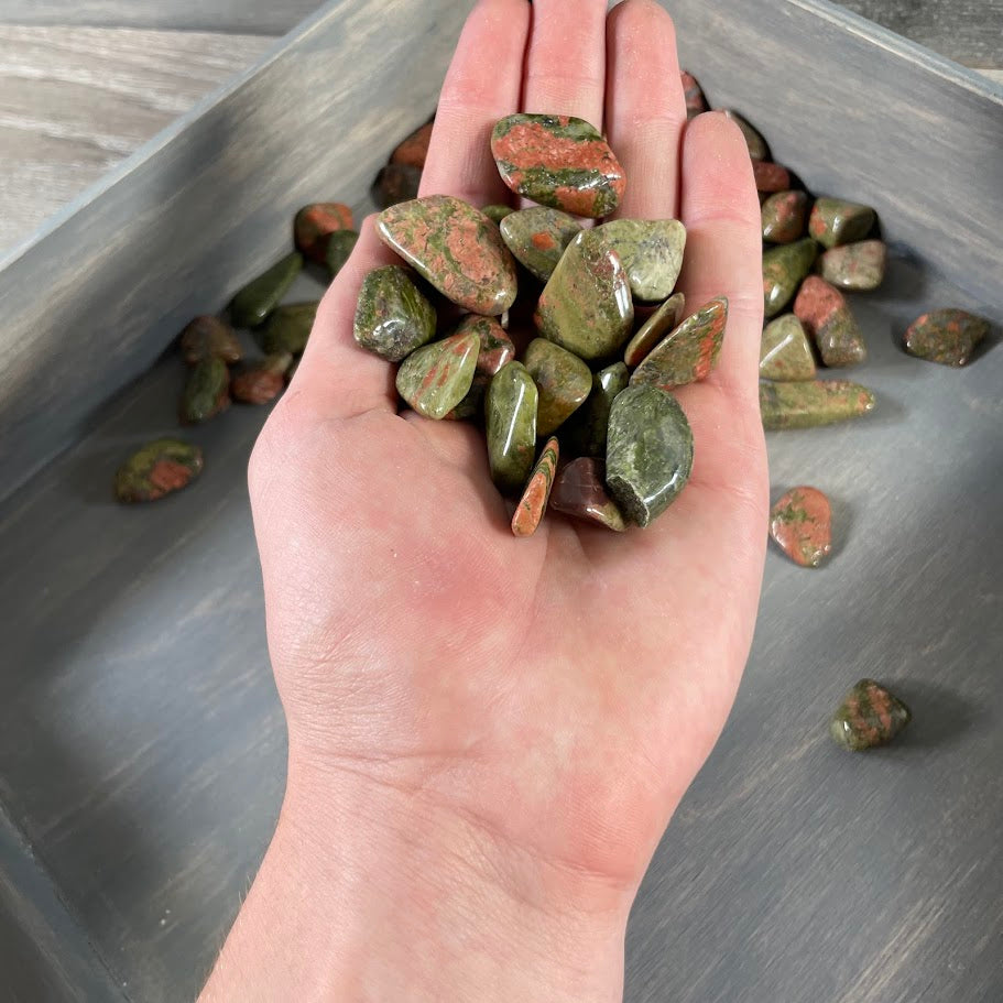 unakite gemstone lot for reiki and energy healing