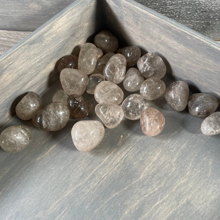 smoky quartz bulk crystals grounding protection stone