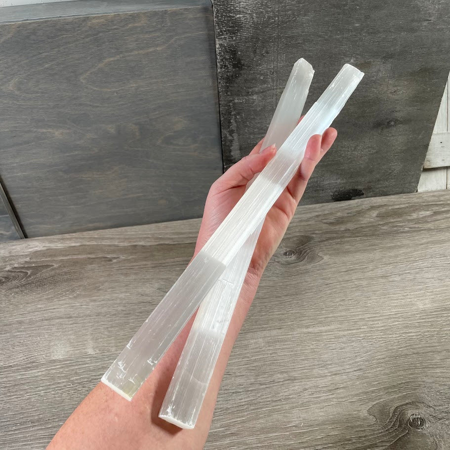 raw selenite blade for spiritual shops