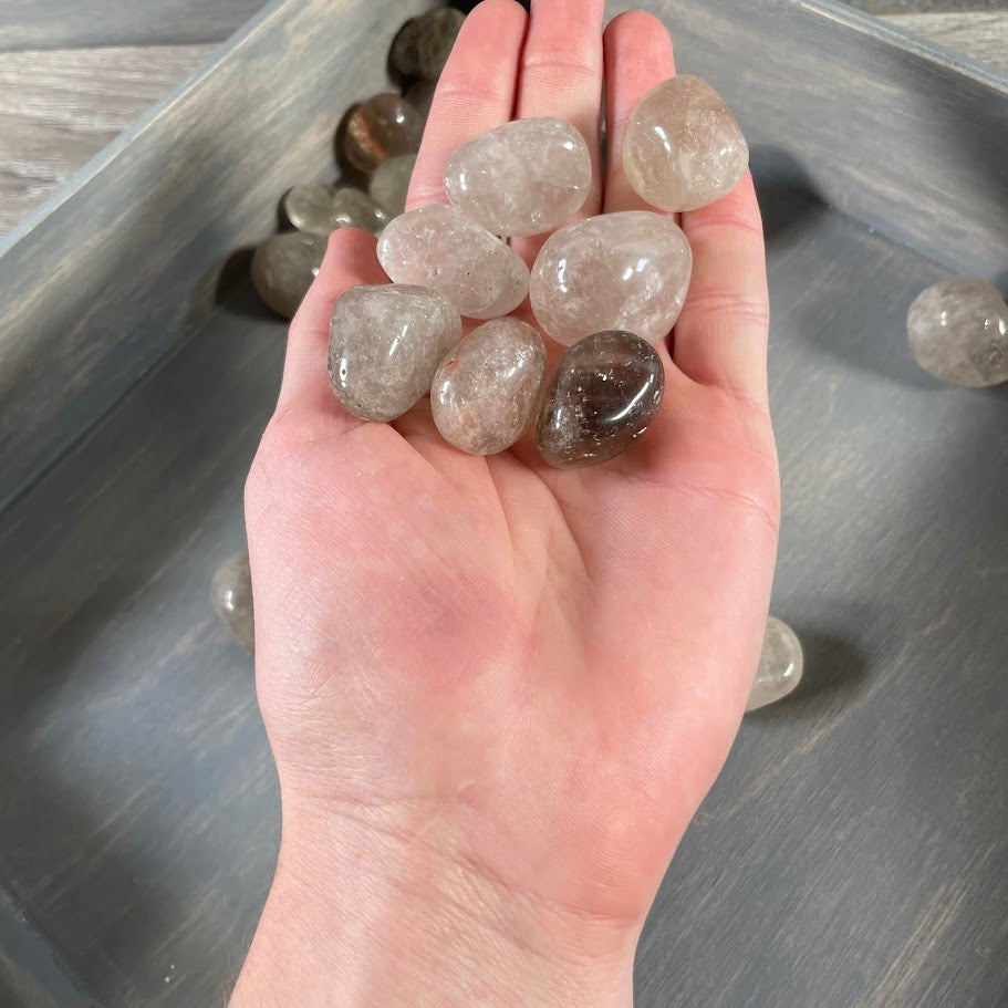 smoky quartz 1 pound tumbled stone collection