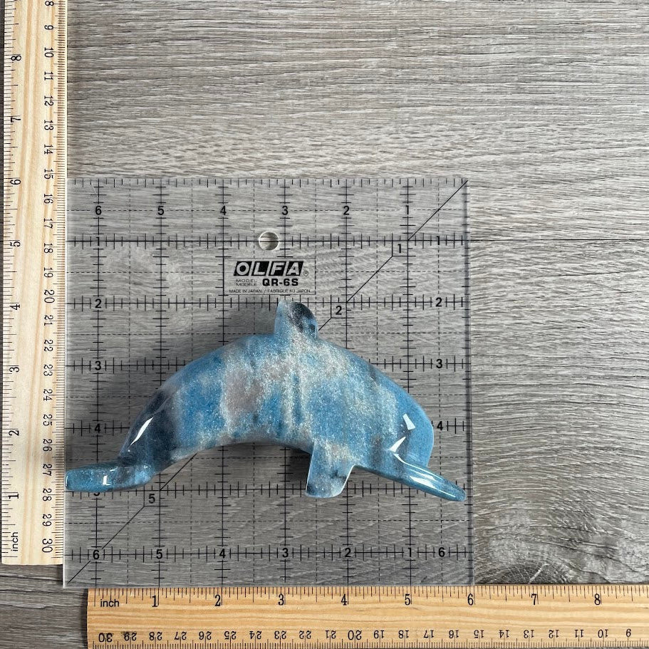 Large Trollite Dolphin Figurines - Wholesale Hand-Carved Crystal Statues