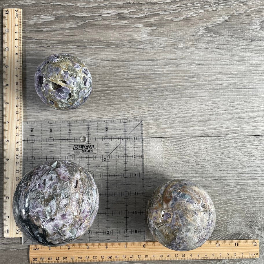 Fluorite vug spheres