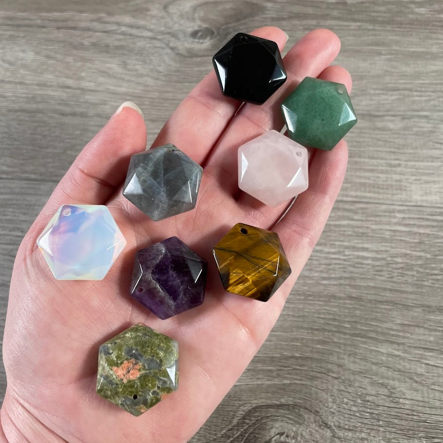 Wholesale gemstone Star of David bead for energy healing