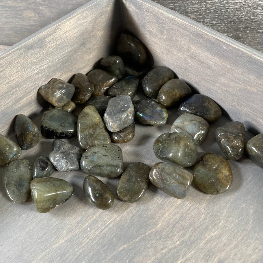tumbled labradorite 1 lb bulk crystals