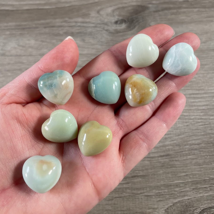 amazonite bulk gemstone hearts