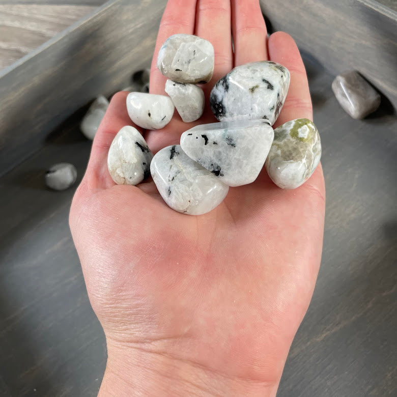 tumbled rainbow moonstone for rock shops