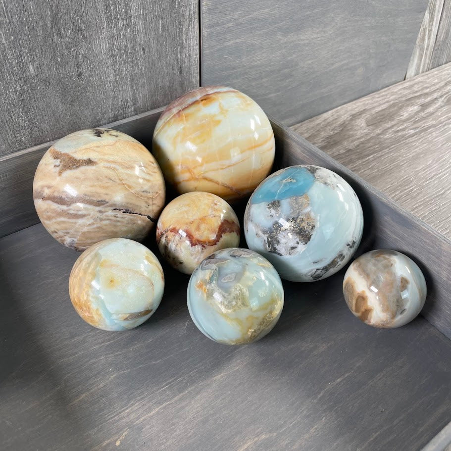 Amazonite spheres for bulk resale