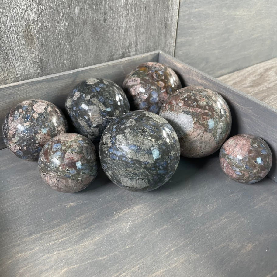 gemstone spheres for sale by lot