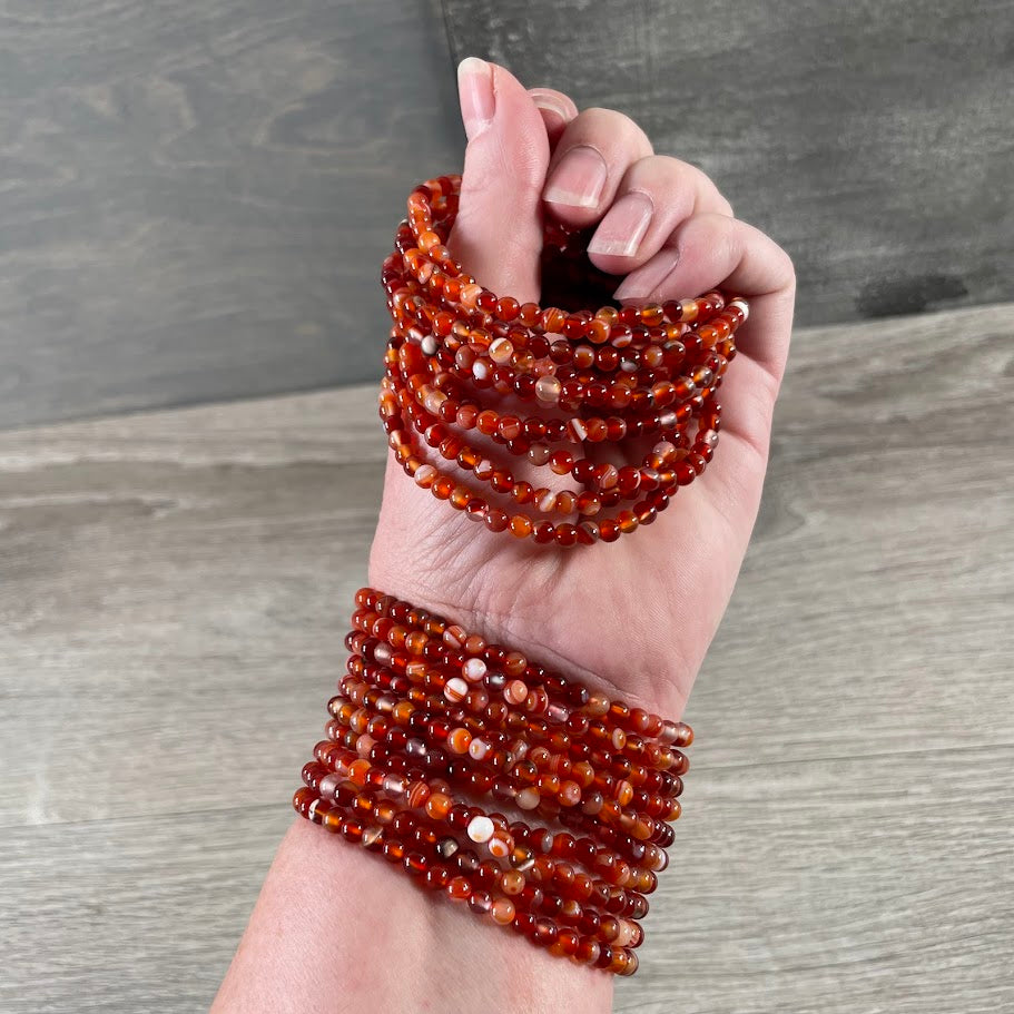 carnelian stackable gemstone bracelets for gift shops