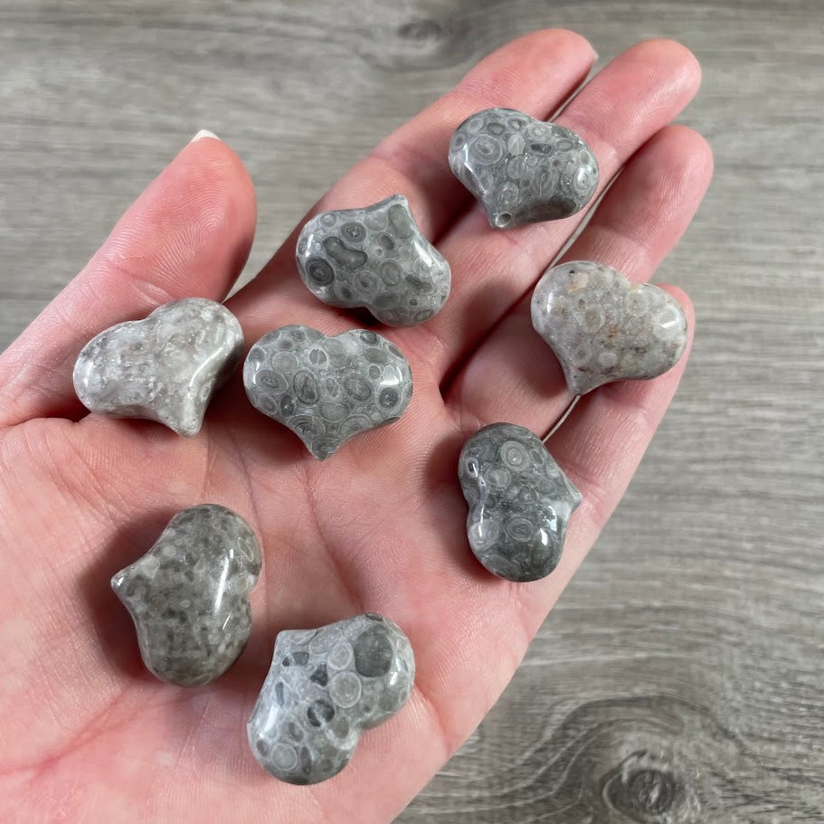 Gemstone Puffy Hearts 25mm – Bulk Crystal Hearts for Gift