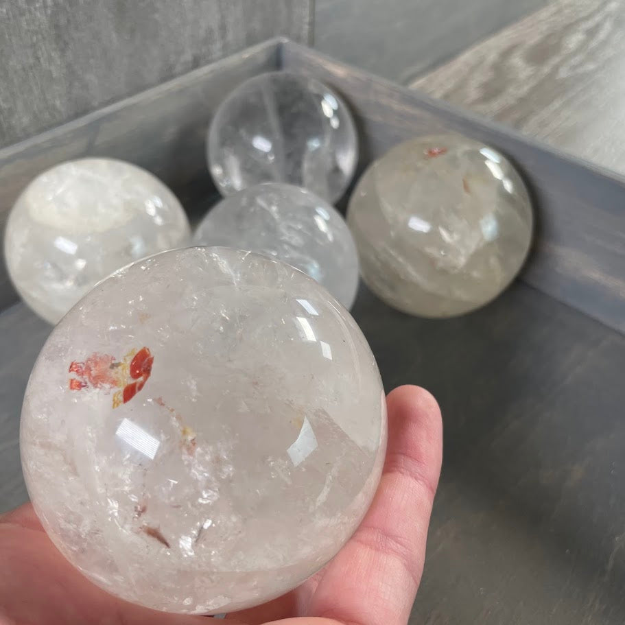 natural quartz spheres
