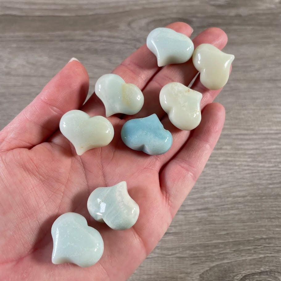 Gemstone Puffy Hearts 25mm – Bulk Crystal Hearts for Gift