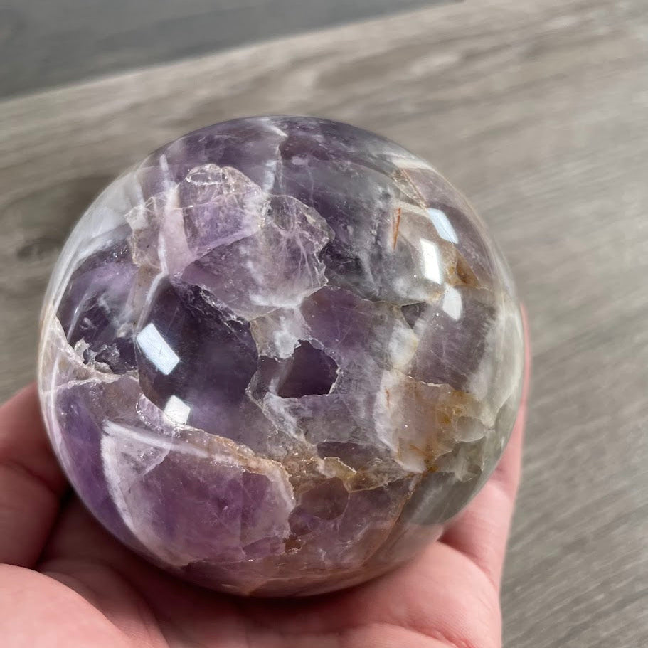 Amethyst sphere for crystal shops
