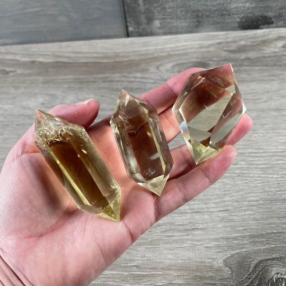 Double Terminated Gemstone Wands by the Ounce