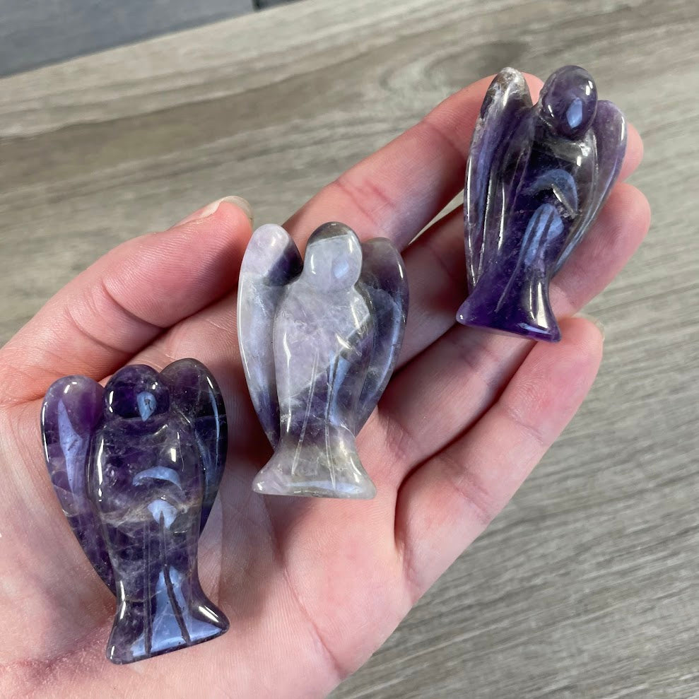 Gemstone Angel Figurine Medium - Gift Shops & Crystal Shops