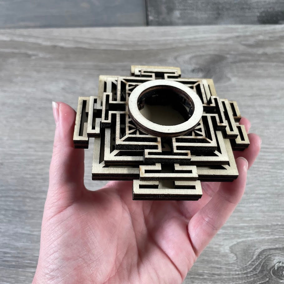 Wholesale Wooden Mandala Stand for Gemstone Spheres