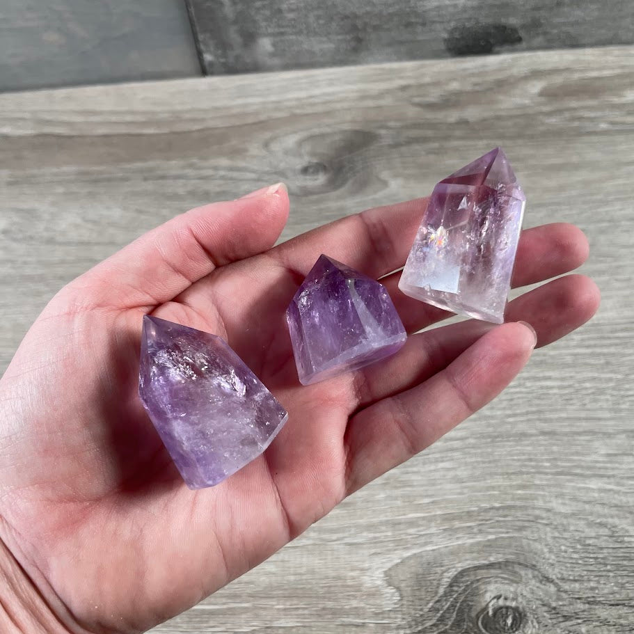 Gemstone Obelisk 1-2 oz | Small Crystal Tower, Grids & Decor