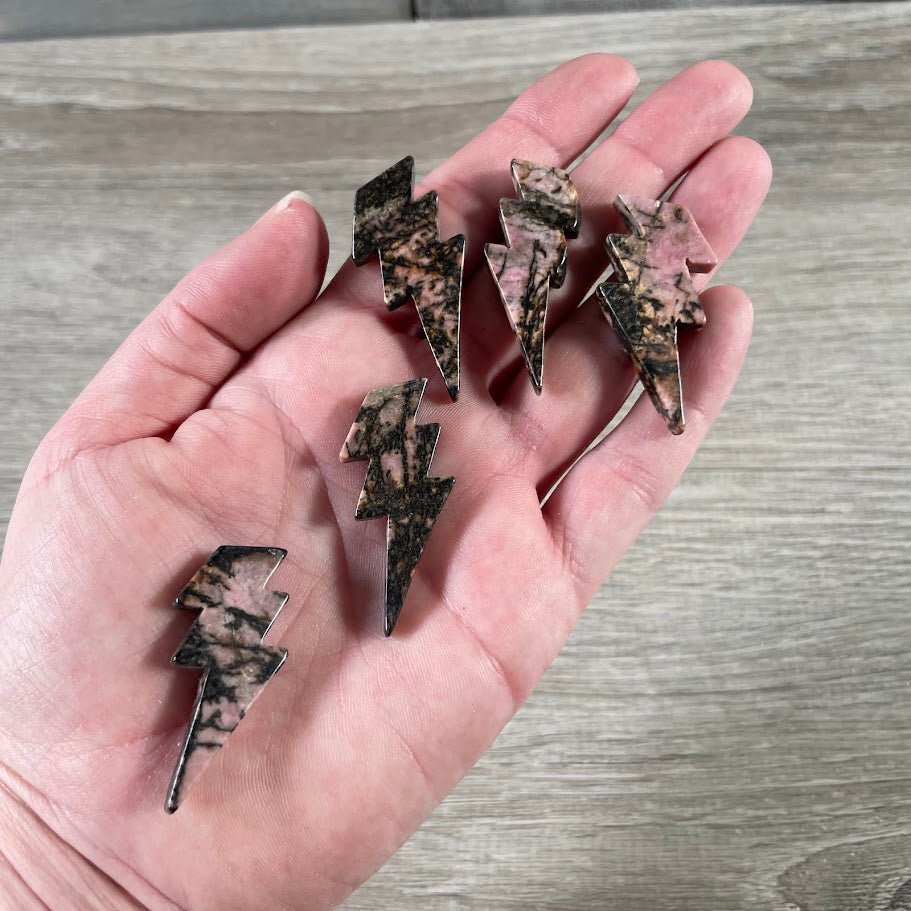 Gemstone Lightning Bolt Carvings – Crystal Energy Symbols