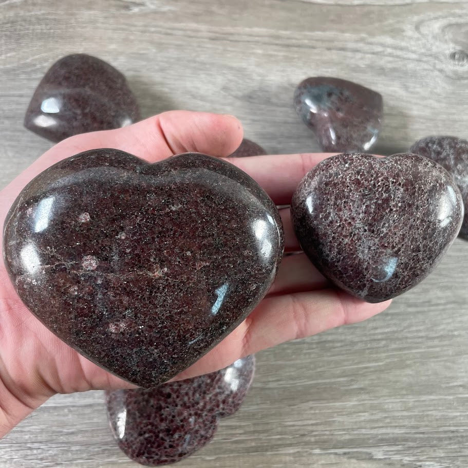 garnet hearts for resale