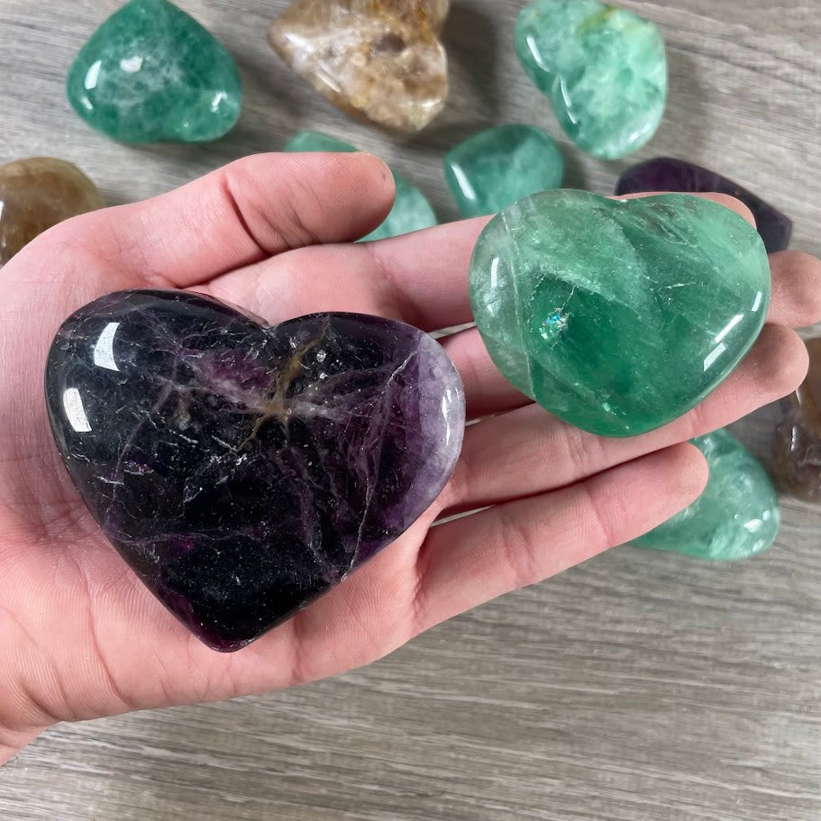 fluorite gemstone heart wholesale