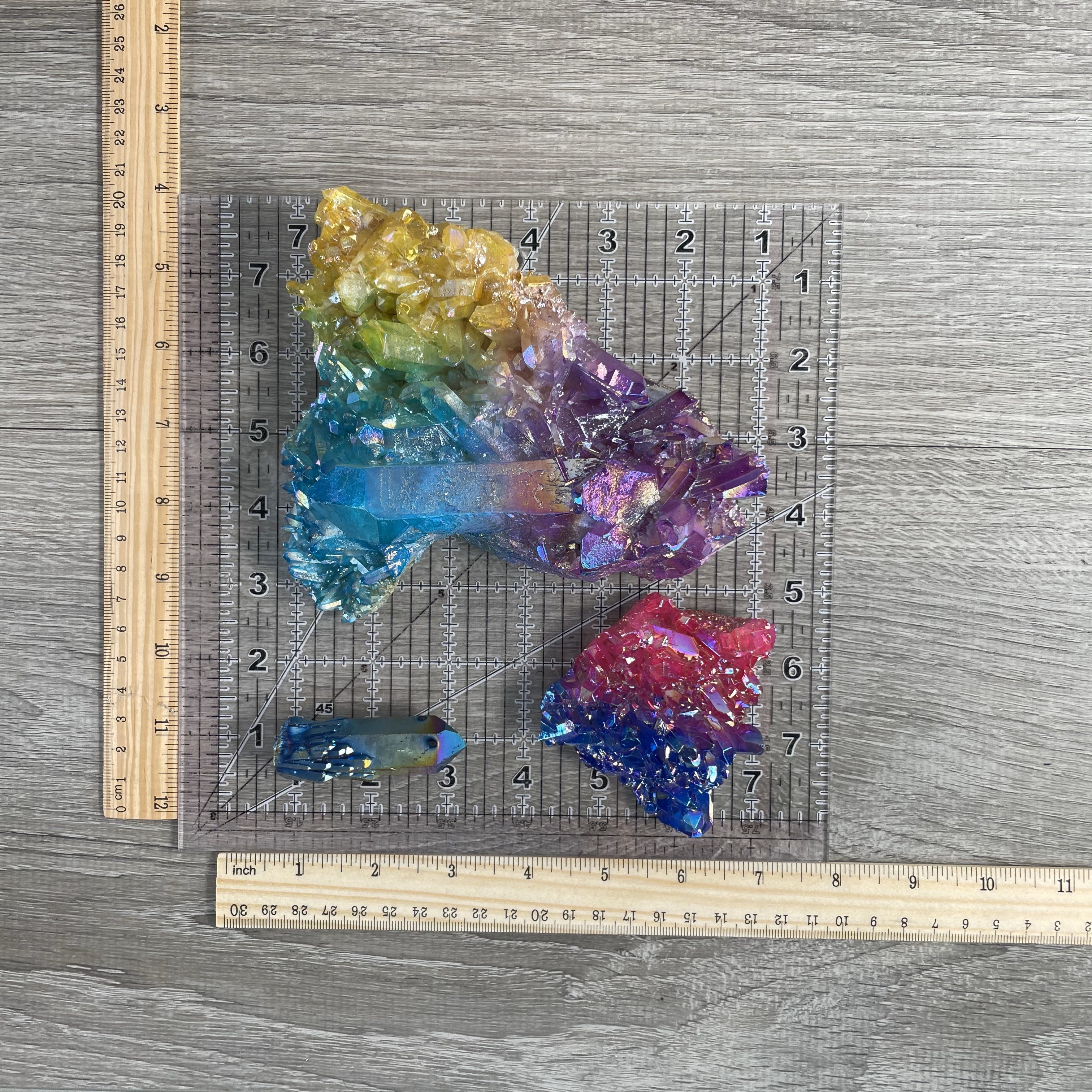 Bulk Quartz Color Clusters – 2 lb Wholesale Lot | Clusters for Resale, Healing & Display