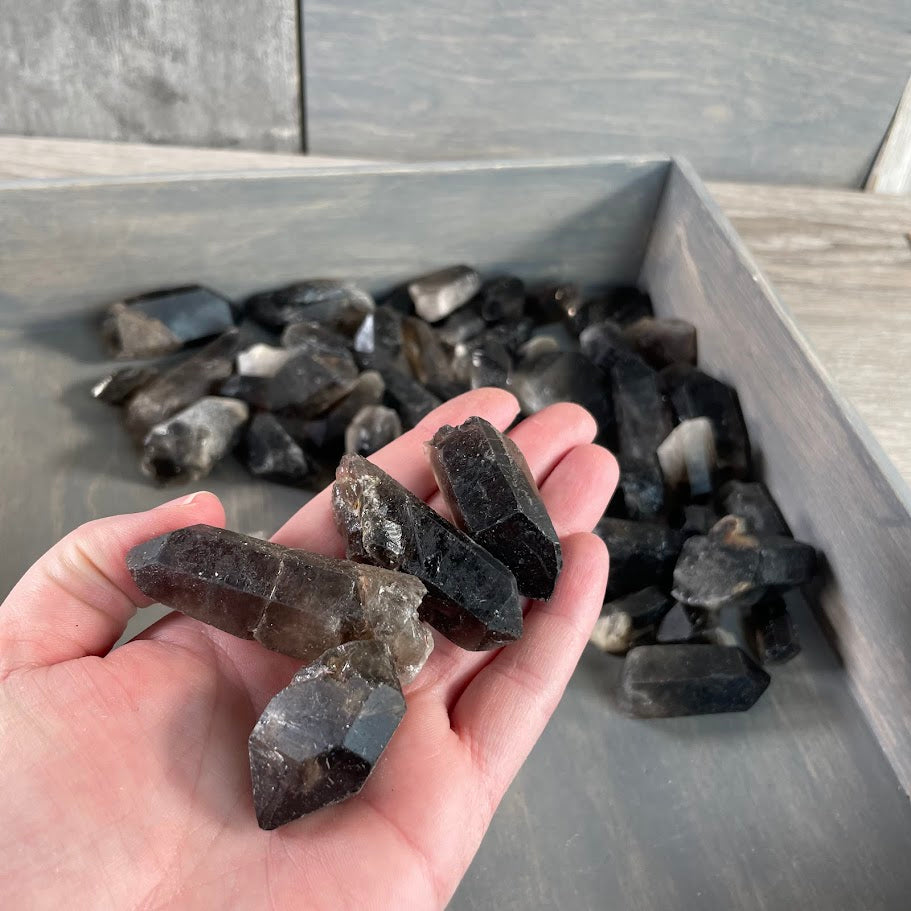 Wholesale Smoky Quartz raw points by the kilo