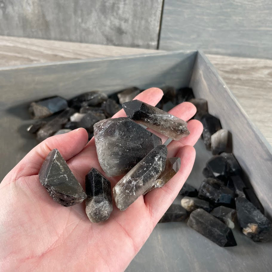 Smoky Quartz Points bulk wholesale kilo lot
