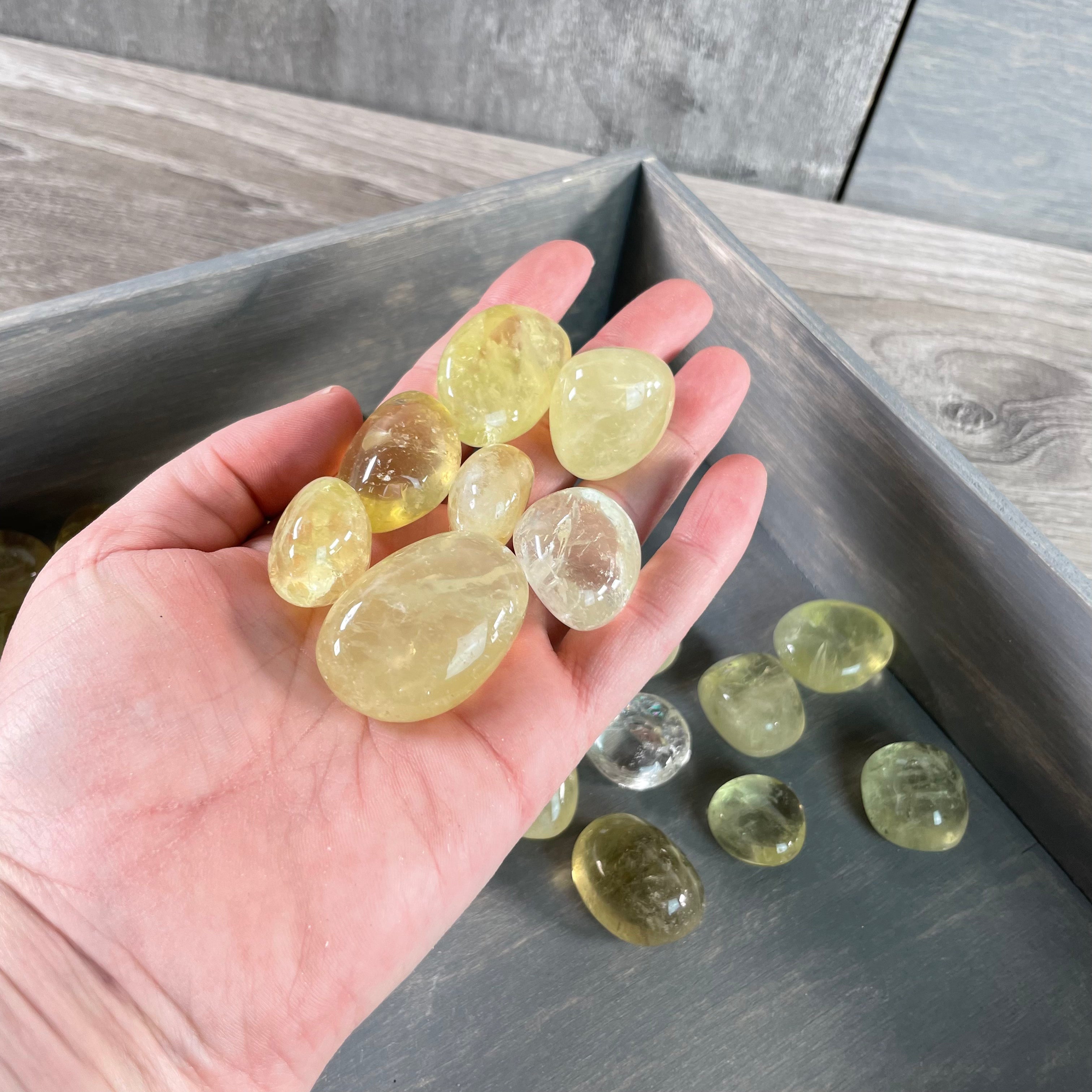 Lemon Citrine polished crystals wholesale resale
