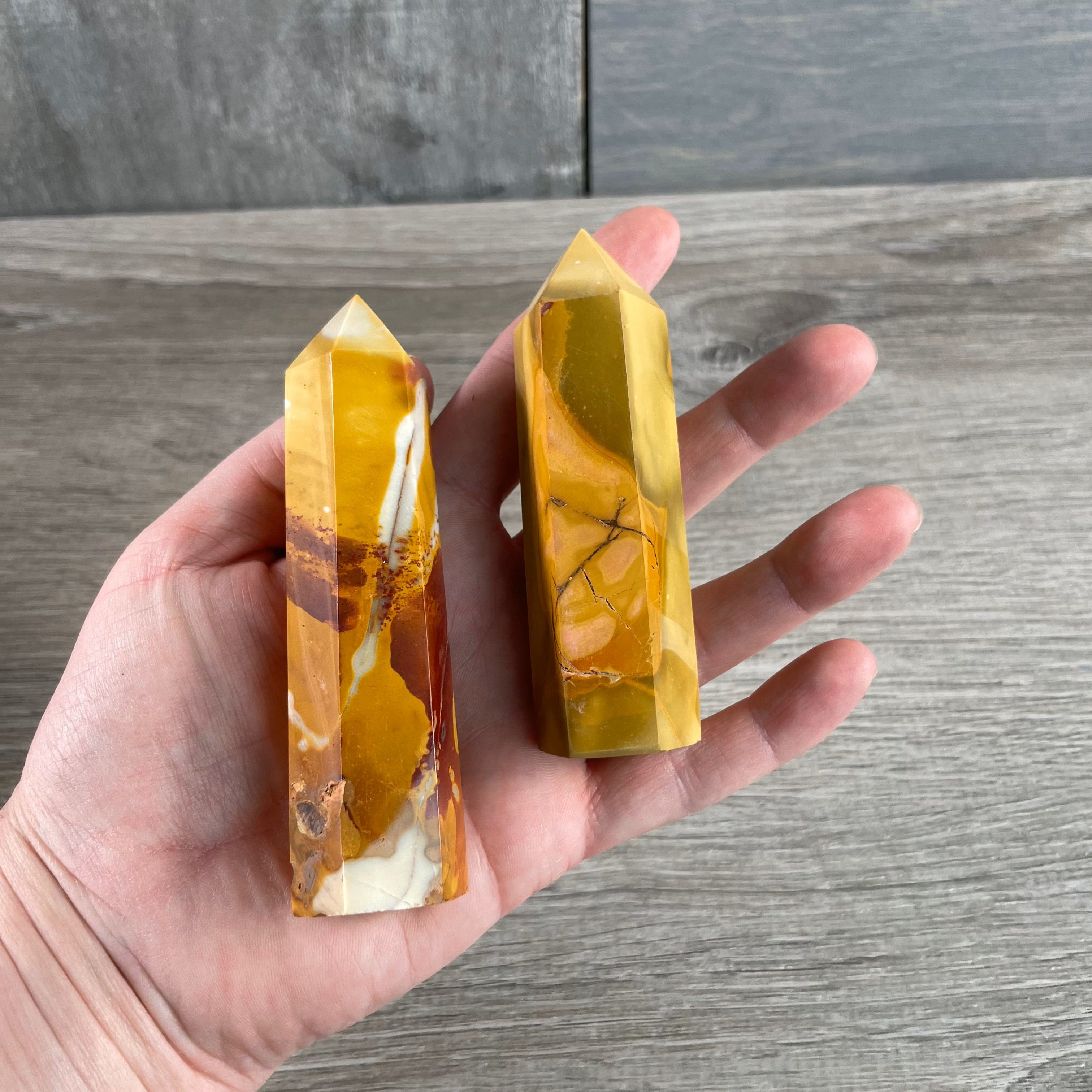 Mookaite jasper natural stone obelisk collection for gift and crystal stores
