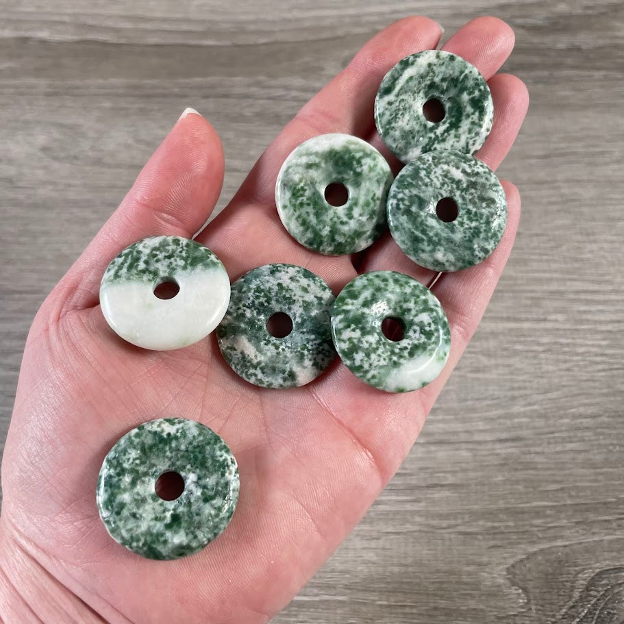 china jade gemstone pi stone donut for spiritual use